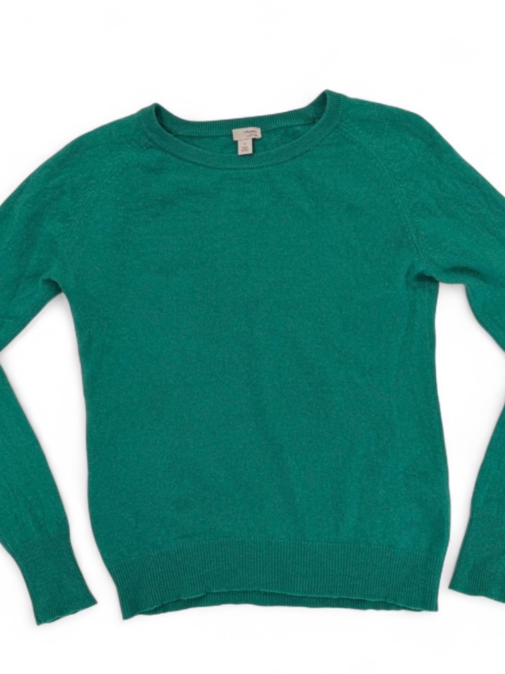 Halogen 100% Cashmere Sweater M Emerald Green Crewneck